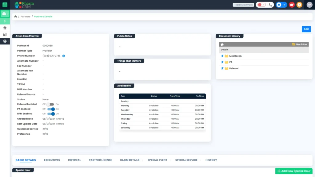 Partner management module banner representing collaboration tools, partner account tracking, performance monitoring dashboards, communication workflows, and coordinated healthcare business relationships within PharmCRM