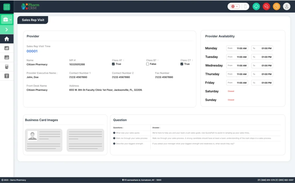 Sales management module banner representing pharmaceutical sales tracking, territory management, client engagement monitoring, performance analytics dashboards, and reporting tools integrated within PharmCRM