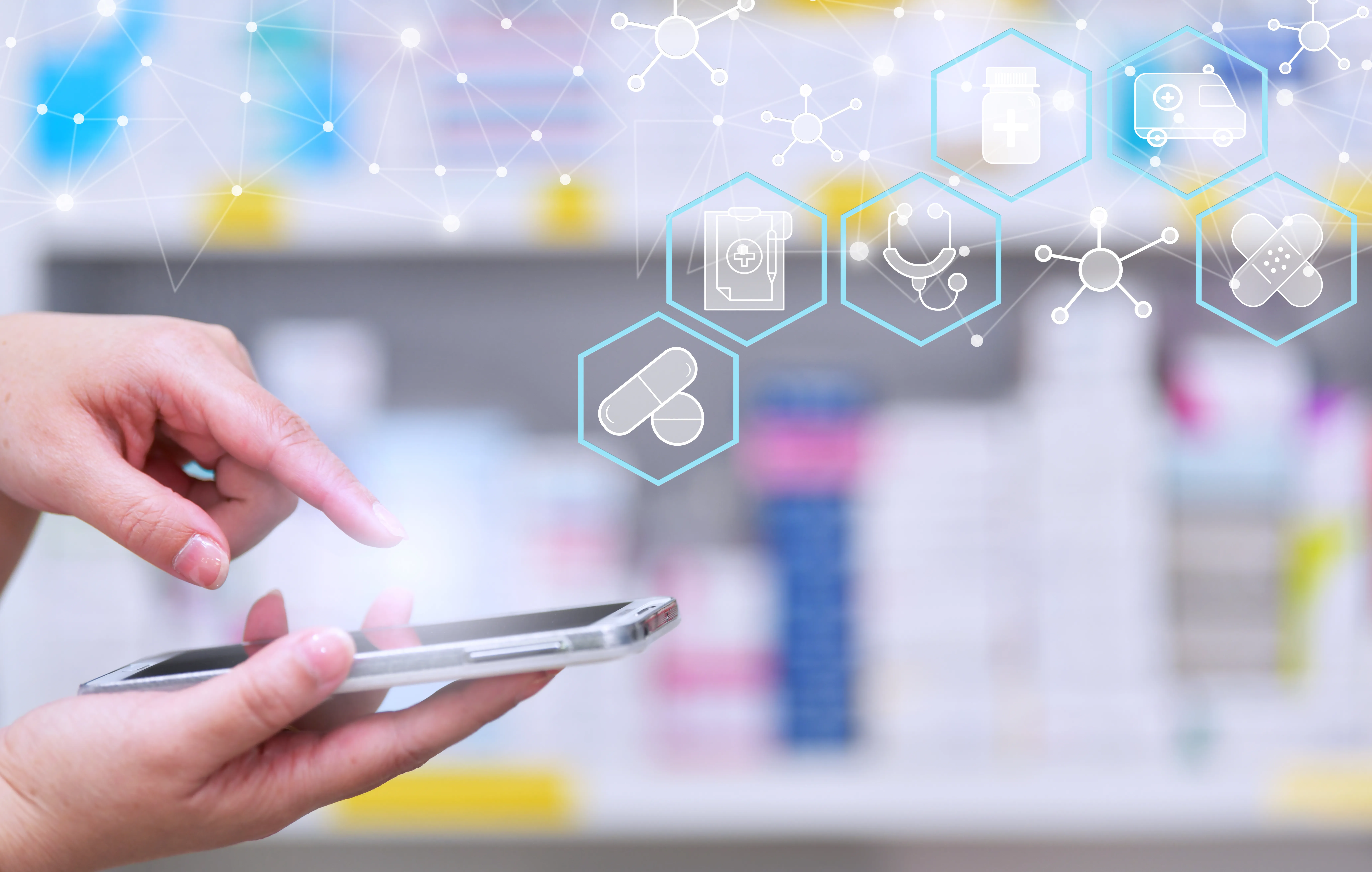 PharmCRM pharmacy checkout system helping pharmacists streamline customer service and prescription processing.